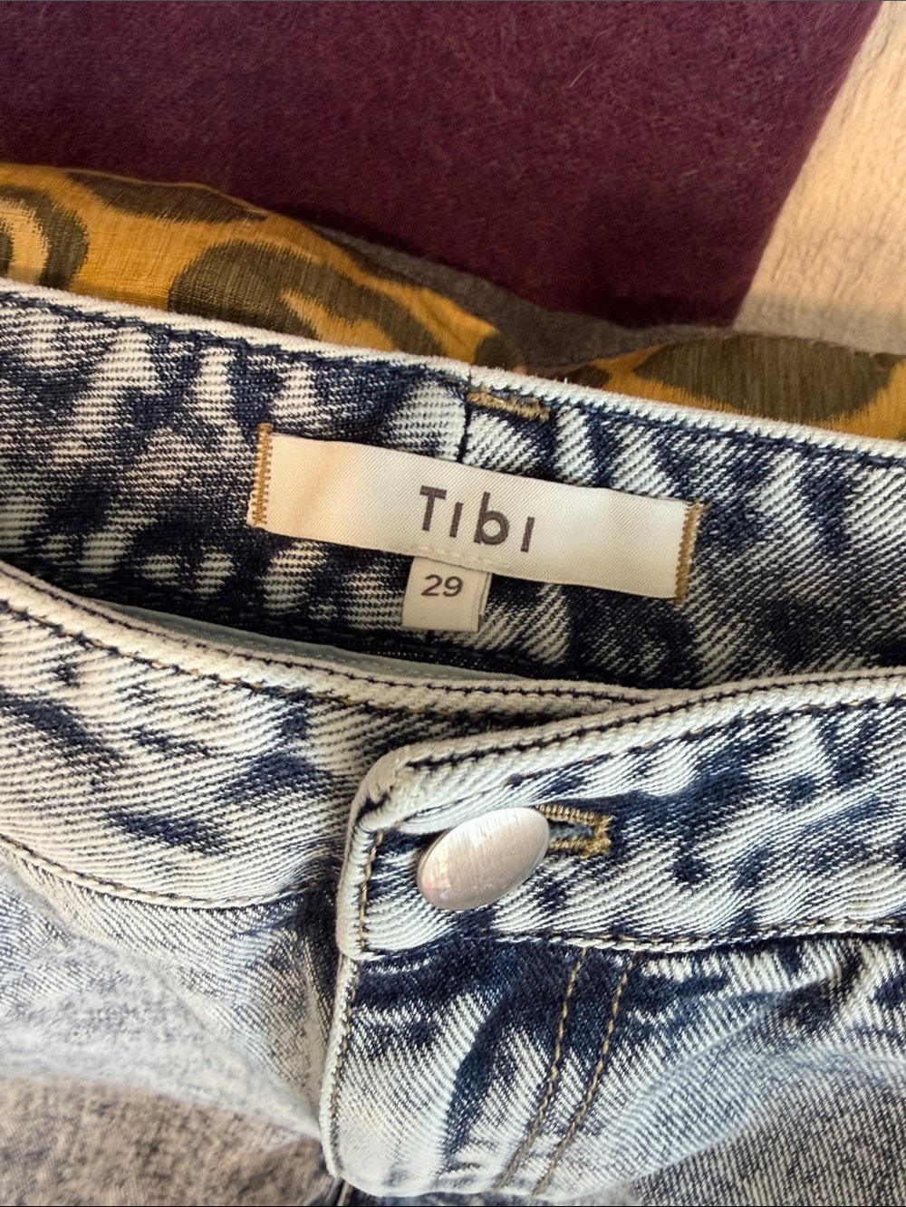 Tibi Brancusi Blue Acid Wash Jeans - Picture 2 of 6
